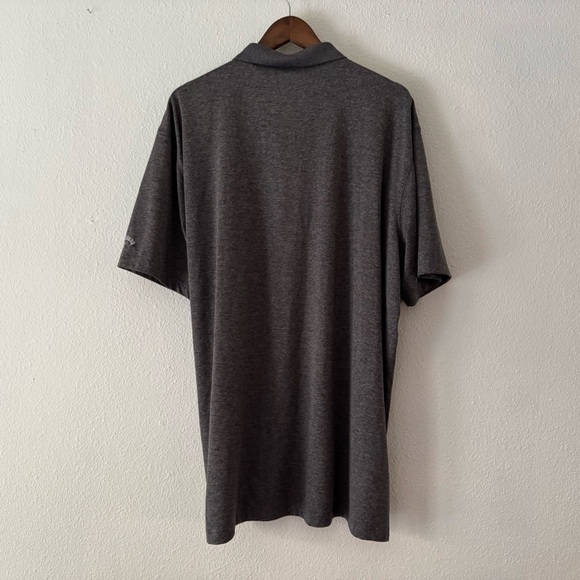 Callaway Opti Dry Golf Polo Shirt XXL Sporty Gray Mens Athleisure Minimalist - Picture 7 of 8